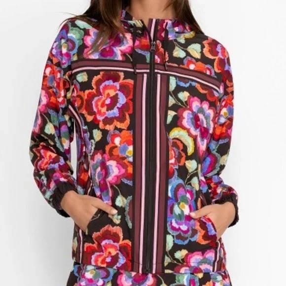 Johnny Was Jackets & Blazers - Johnny Was Floral Athletic Jacket